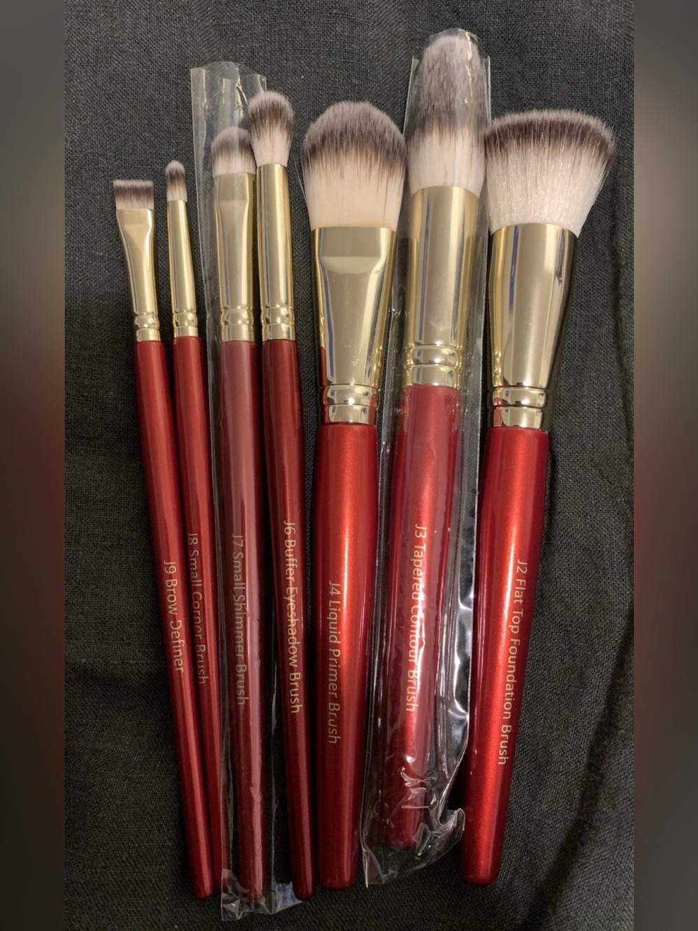 Juvia’s Place Pro Red Face & Eye Makeup Brush (7 pieces only)